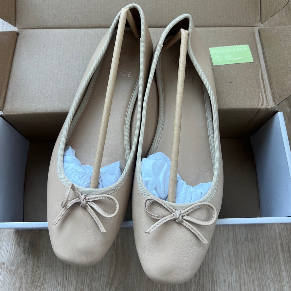 Grace Nude Ballet Flats